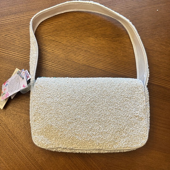 Handmade Beaded Fish Bag Shoulder Bag Made in India Ocean NWT - Picture 3 of 4